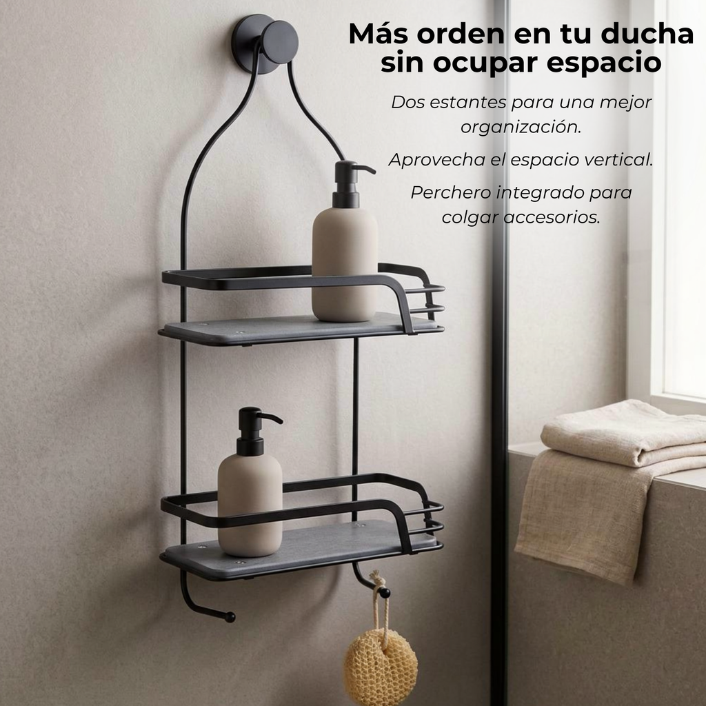 Organizador de Ducha premium con Base de Diatomita
