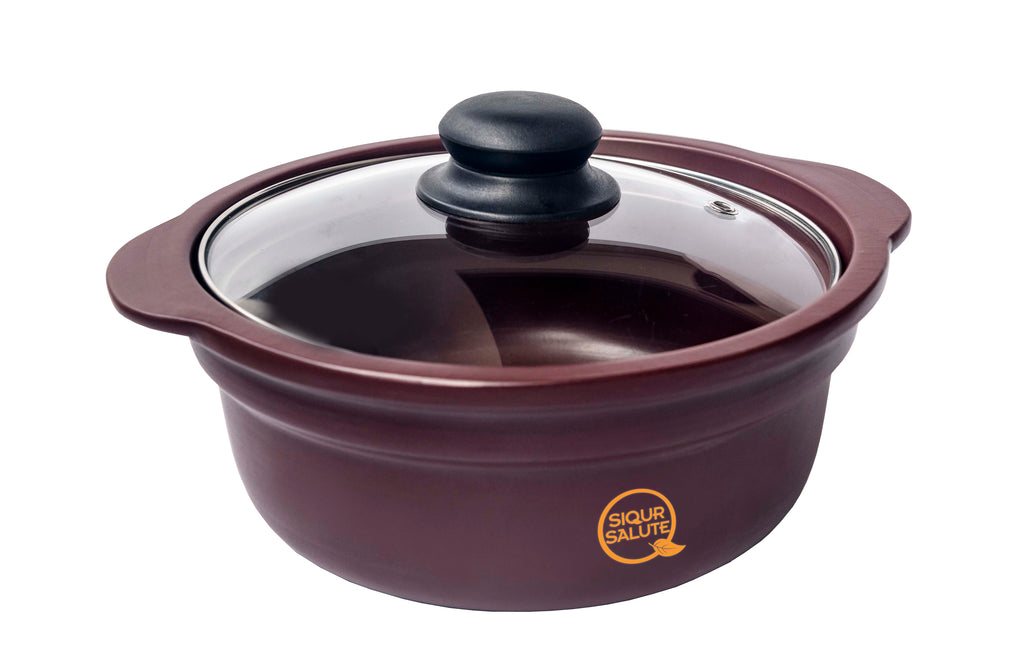 Pot saucepan in Zisha purple clay 16 or 28 cm